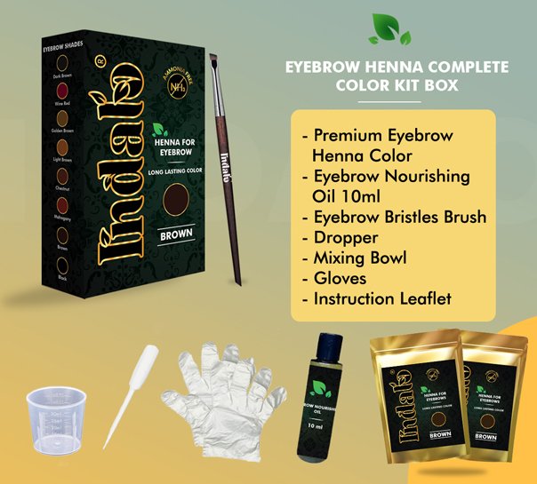 henna eyebrow coloring kit