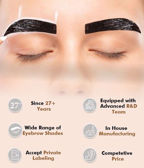 private label wholesale eyebrow tint dye